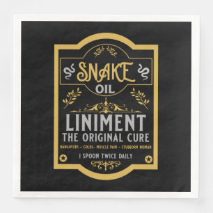 Cowboy Wild West Snake oil Napkin