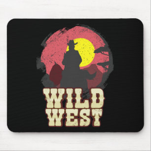 Cowboy Wild West Western Country Saddle Gift  Mouse Pad