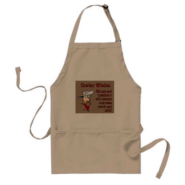 Cowboy Wisdom Standard Apron (Front)