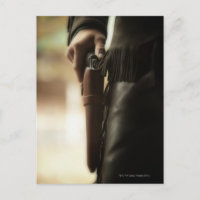 Cowboy with gun in holster