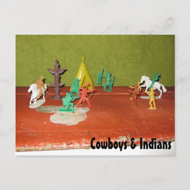 Cowboys and Indians Postcard (Front)