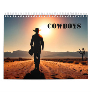 Cowboys and sunsets Calendar