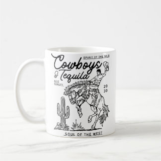 Cowboys And Tequila Texas Horse Riding Country Rod Coffee Mug