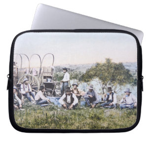 Cowboys at Lunch, 1904 (photo) Laptop Sleeve