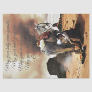 Cowboys Blessing Tissue Paper