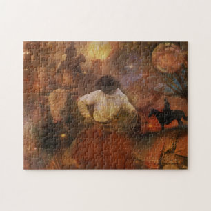 Cowboys - Boots, Wild Horses & Western Sunsets Jigsaw Puzzle