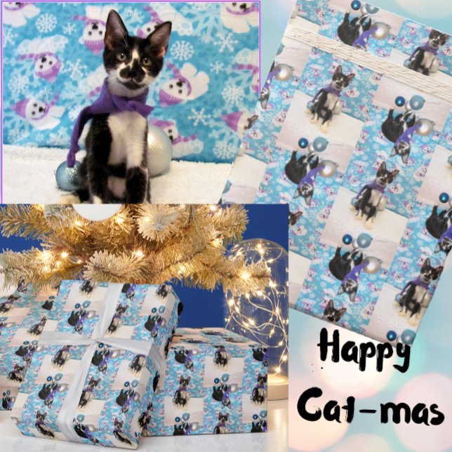Cowboy's Christmas - Cat / Kitten Wrapping Paper (Creator Uploaded)