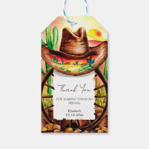 Cowboy's Hat Baby Shower Gift Tags