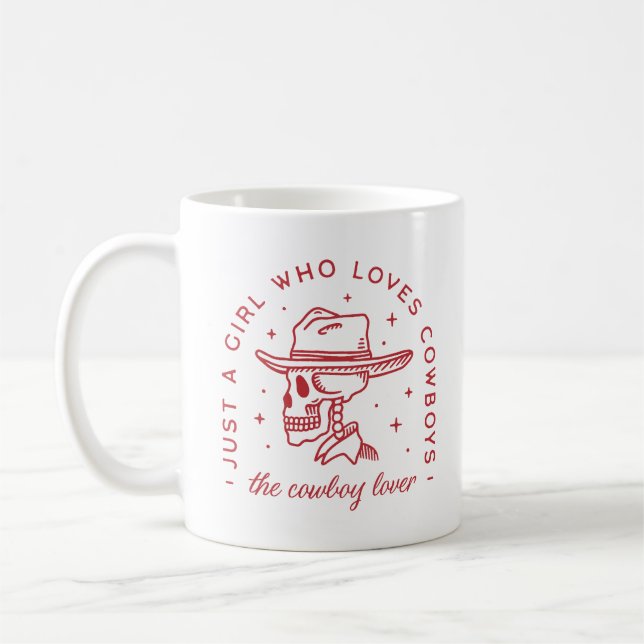 Cowboys lover cowgirl romance aesthetic coffee mug (Left)