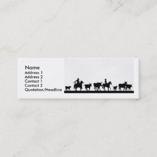 CowBoys Mini Business Card