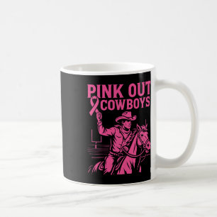 Cowboys Pink Out Football Tackle Breast Cancer Shi Coffee Mug