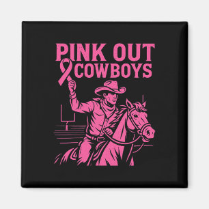 Cowboys Pink Out Football Tackle Breast Cancer Shi Magnet