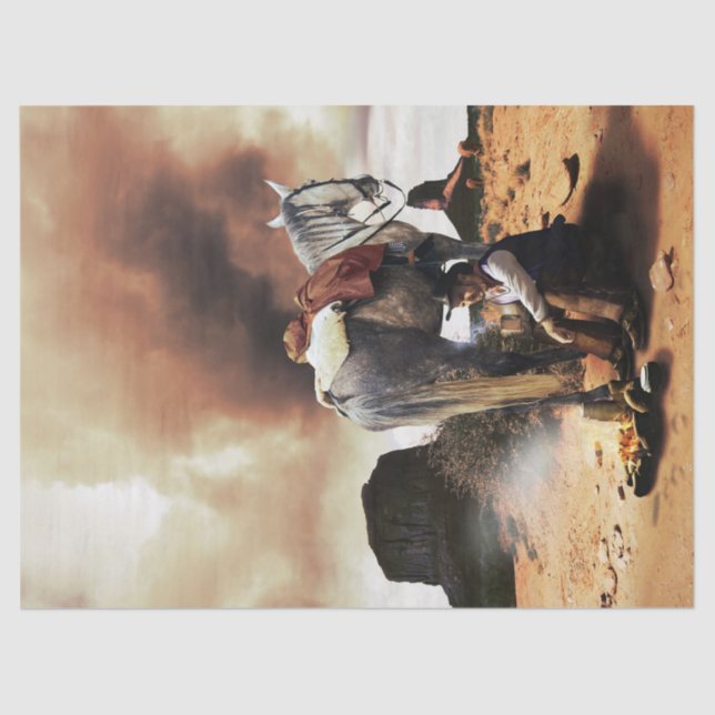 Cowboys Rest Tissue Paper (Front)