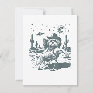 Cowboys UFO Western Holiday Card
