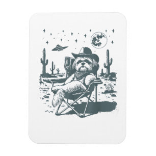 Cowboys UFO Western Magnet