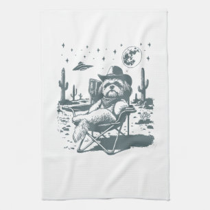 Cowboys UFO Western Tea Towel