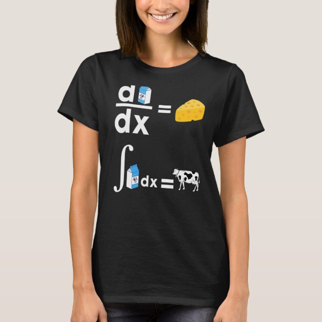 Cowculus Math Cow Milk Cheese  Math For Men Women  T-Shirt (Front)