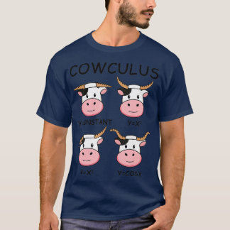 Cowculus Math Lovers Funny Cow Calculus Math Teach T-Shirt