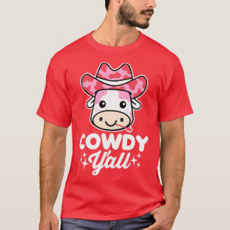 Cowdy  Country Kawaii Cow Pun T-Shirt