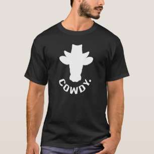 Cowdy Ultra Mashup Between Cow And Howdy Cow Meme T-Shirt