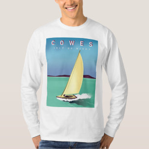 cowes isle of wight travel poster print. T-Shirt