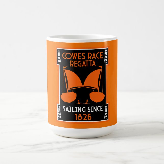Cowes Isle of Wight Yacht Regatta Magic Mug (Center)