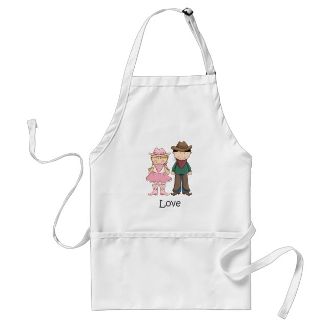 Cowgirl and Cowboy in Love Standard Apron (Front)