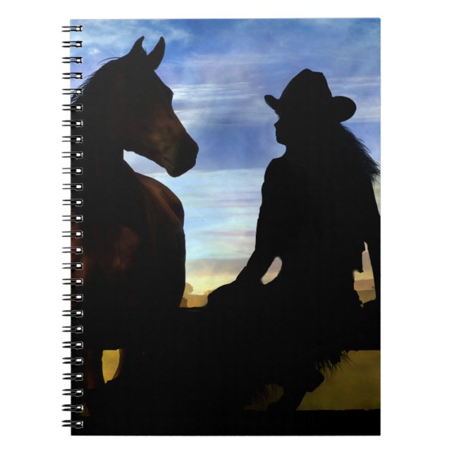 Cowgirl and Horse Notebook (Front)
