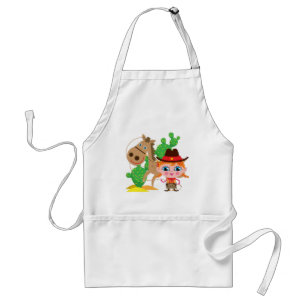 Cowgirl and Horse Standard Apron