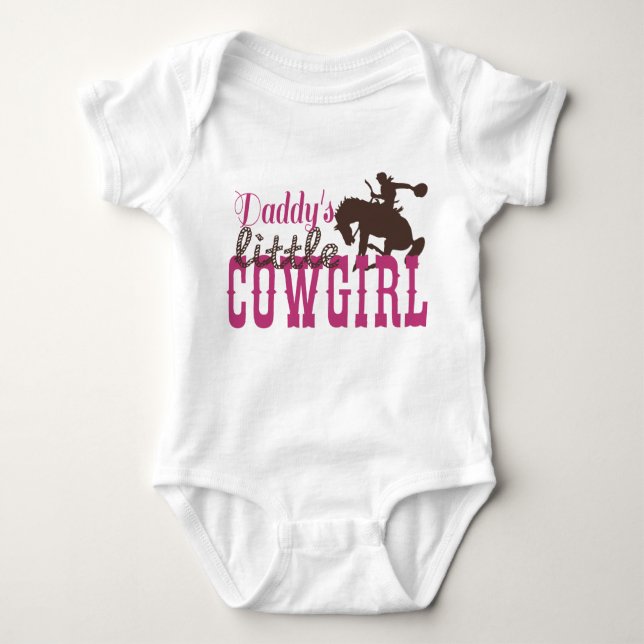 Cowgirl Baby and Toddler Clothes Bodysuit (Front)