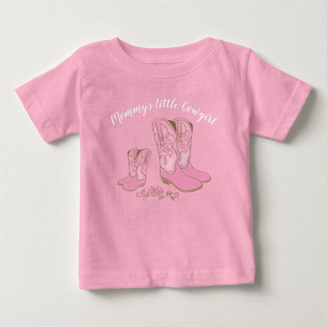 Cowgirl Baby Shower Baby T-Shirt (Front)