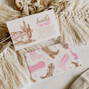 Cowgirl Baby Shower Books for Baby Cards