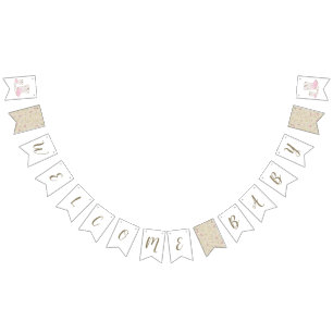 Cowgirl Baby Shower Country Western Pink Girl Bunting