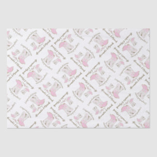 Cowgirl Baby Shower Country Western Pink Girl Tissue Paper