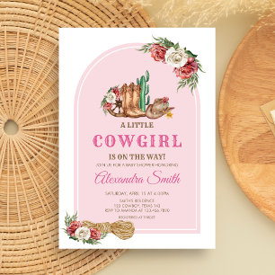 Cowgirl Baby Shower Invitation
