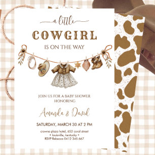 Cowgirl Baby Shower Invitation