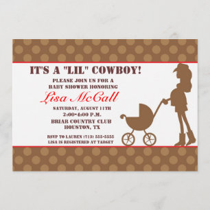 Cowgirl Baby Shower Invitation