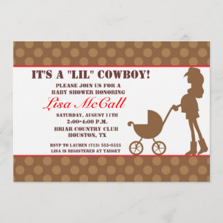 Cowgirl Baby Shower Invitation