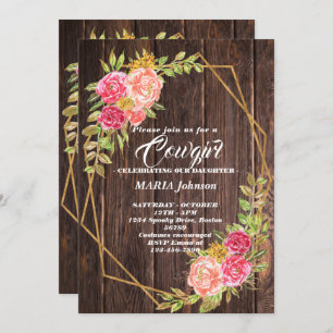 Cowgirl Baby Shower Invitations