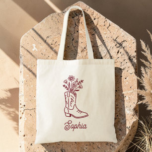 Cowgirl Bach Bachelorette Bridesmaid Tote Bag