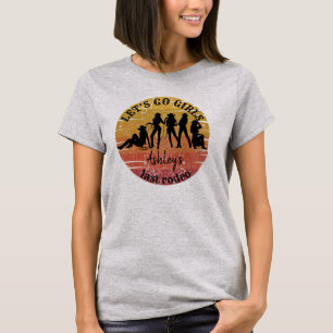 Cowgirl bachelorette bridal party personalised  T-Shirt