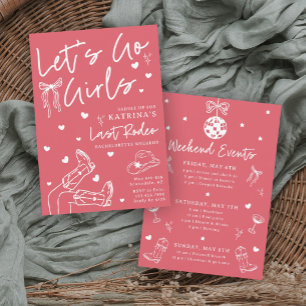 Cowgirl Bachelorette Party Invitation