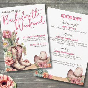 Cowgirl Bachelorette Party Invitation