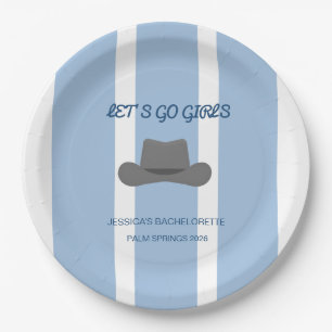 Cowgirl Bachelorette Party Paper Plates
