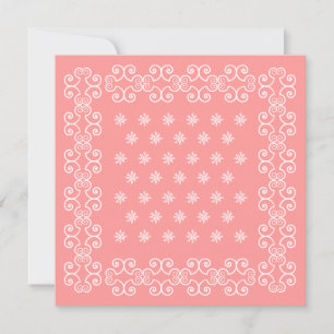 Cowgirl Bandanna Pink Invitations Go Western Party