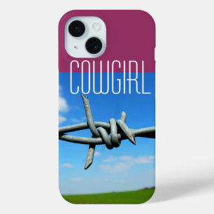 Cowgirl Barbed-Wire iPhone 15 Case