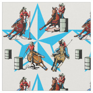 Cowgirl Barrel Racing Pole Bending Rodeo Fabric