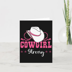 Cowgirl Barrel Racing Roping Horseback Riding Rode Card