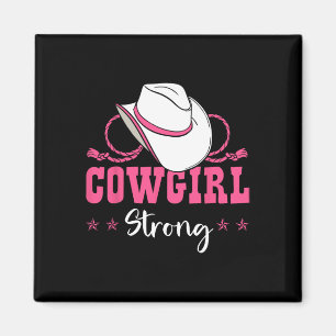 Cowgirl Barrel Racing Roping Horseback Riding Rode Magnet