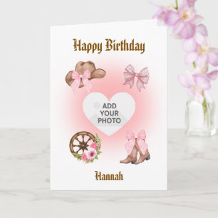 Cowgirl Birthday Card